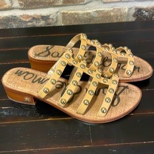 Sam Edelman slip on cork block heel! Size 8.5